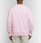 Isabel Marant - Mike Logo-Appliquéd Fleece-Back Cotton-Blend Jersey Sweatshirt - Men - Pink