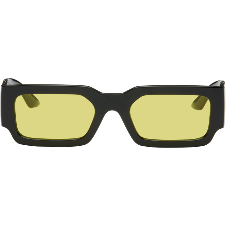 Photo: Versace Black Greca Maxi Sunglasses