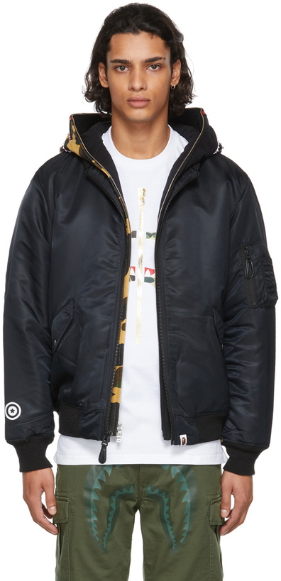 Photo: BAPE Black Shark Bomber Jacket