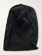 424 - Logo-Appliquéd Ribbed Cotton Beanie