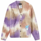 Howlin by Morrison Men's Howlin' x DJ Harvey Hand Dyed Alpaca Mohair Cardigan in Maestro Mix