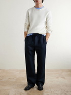 Saman Amel - Straight-Leg Linen Trousers - Blue