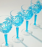Les-Ottomans Set of 4 crystal wine glasses