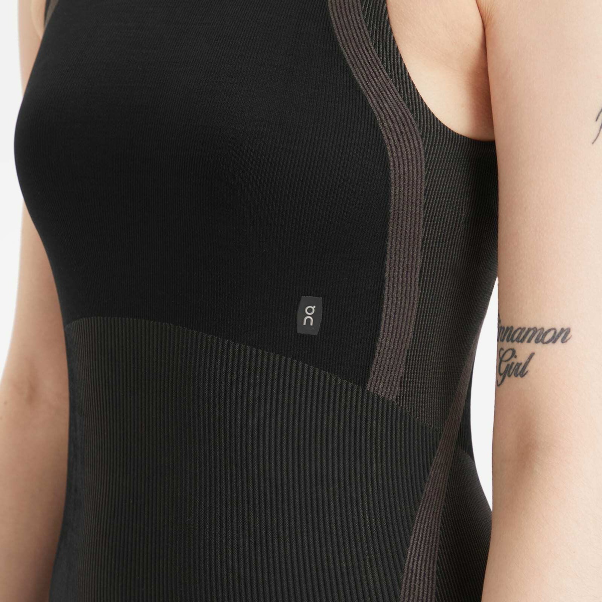 ON Women's Studio Knit Bodysuit in Black/Eclipse
