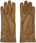 Bottega Veneta Tan Intrecciato Leather Gloves
