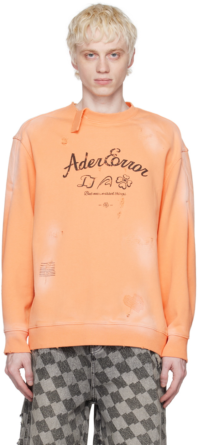 トップス Ader Error Sollec sweatshirt ADER error Red Sollec Sweatshirt ADER error