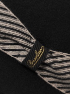 Borsalino - Striped Webbing-Trimmed Wool-Felt Fedora - Black