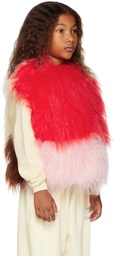 The Animals Observatory Kids Multicolor Shrew Faux-Fur Vest