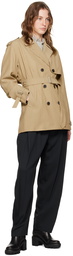 rag & bone Beige Beverly Cropped Trench Coat