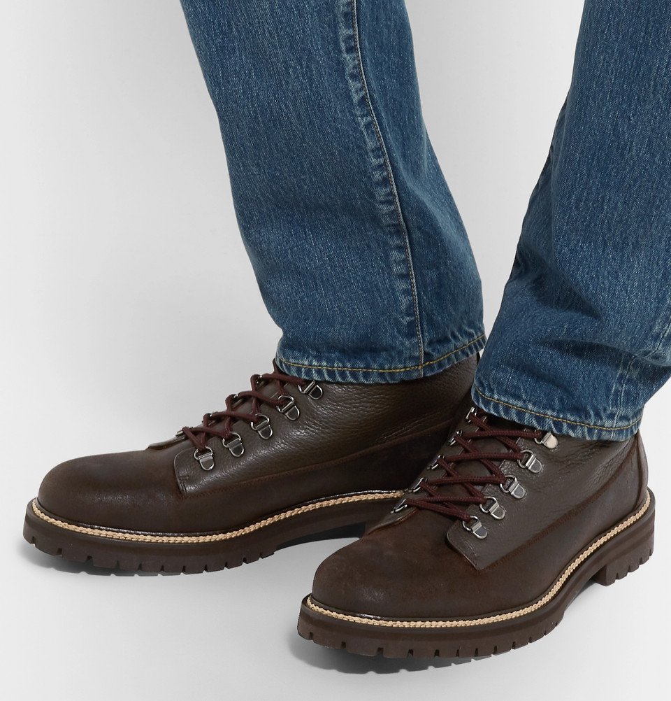 Mr P. - Jacques Shearling-Lined Waterproof Waxed-Suede And  display picture 1