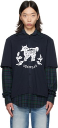 EGONlab Navy Moutono Shirt