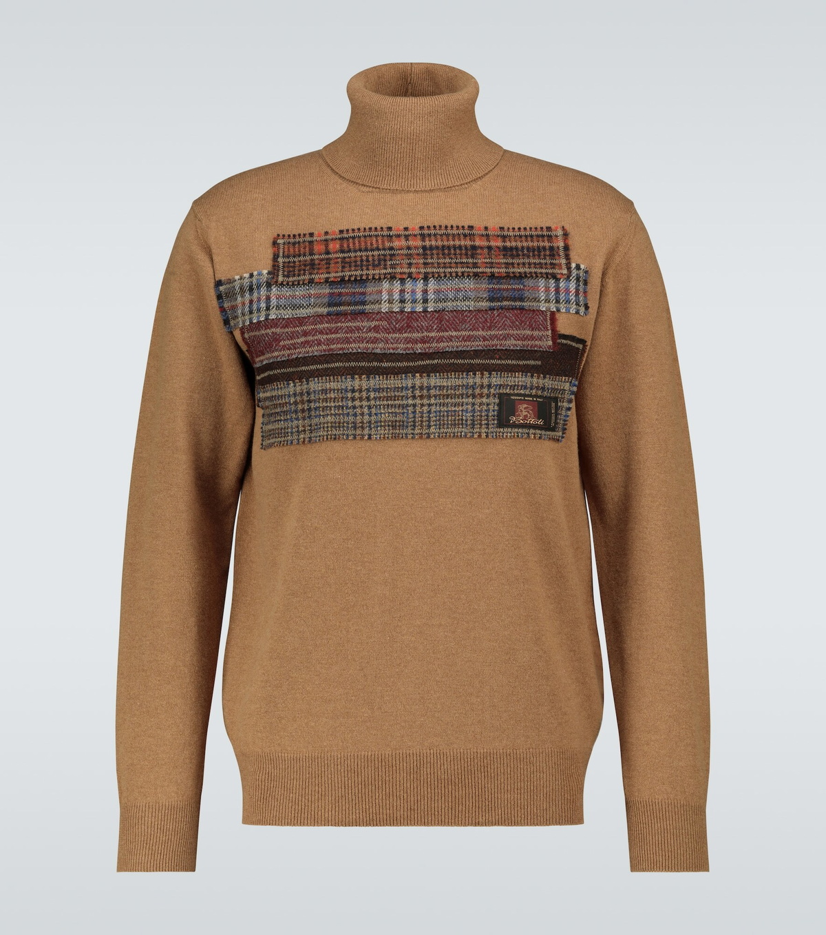 Junya Watanabe - Patchwork wool turtleneck sweater