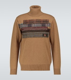 Junya Watanabe - Patchwork wool turtleneck sweater