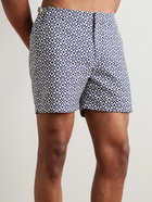 Orlebar Brown - Bulldog Slim-Fit Mid-Length Recycled-Jacquard Swim Shorts - Blue