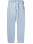 Incotex - Straight-Leg Cotton-Blend Gabardine Trousers - Blue