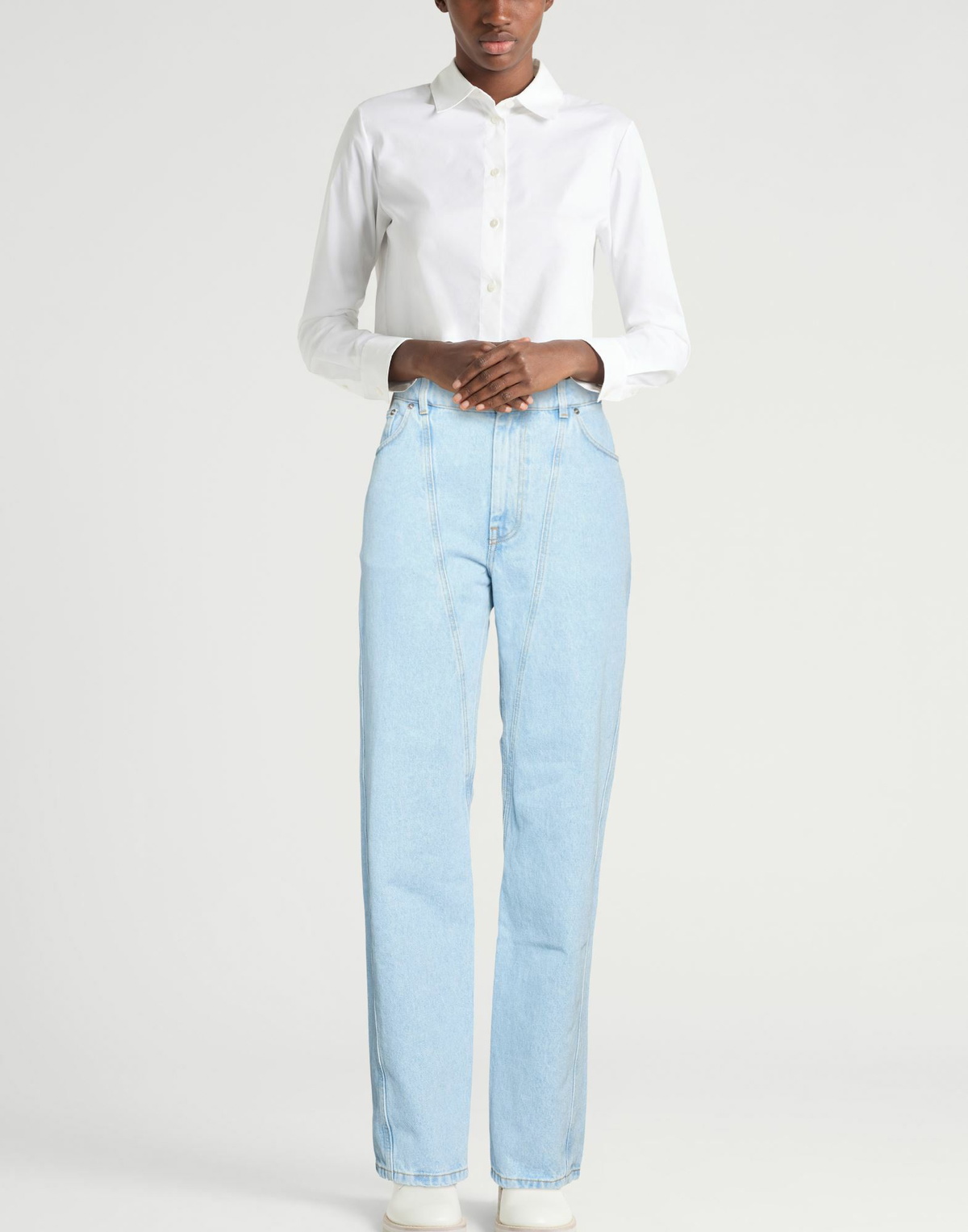 Mugler Womens Jeans in Blue