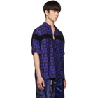 Dries Van Noten Blue Verner Panton Edition Beaded Clasen Shirt