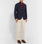 Lardini - Slim-Fit Button-Down Collar Cotton-Corduroy Shirt - Burgundy