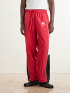 NAHMIAS - Straight-leg Logo-Embroidered Nylon Trousers - Red