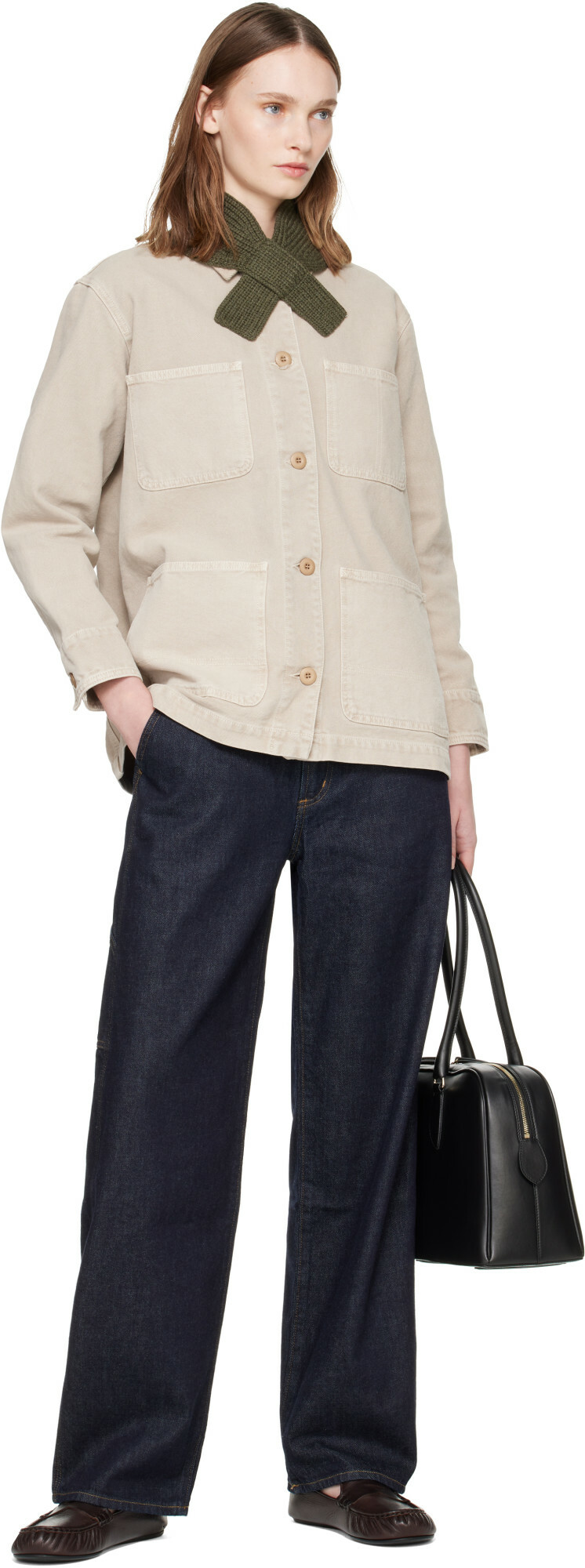 A.P.C. Khaki Luna Scarf