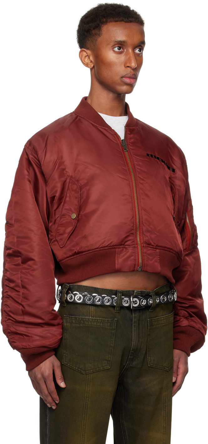Mowalola Black Tyson Reversible Bomber Jacket