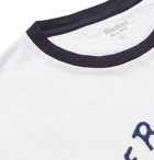 Hartford - Printed Cotton-Jersey T-Shirt - White