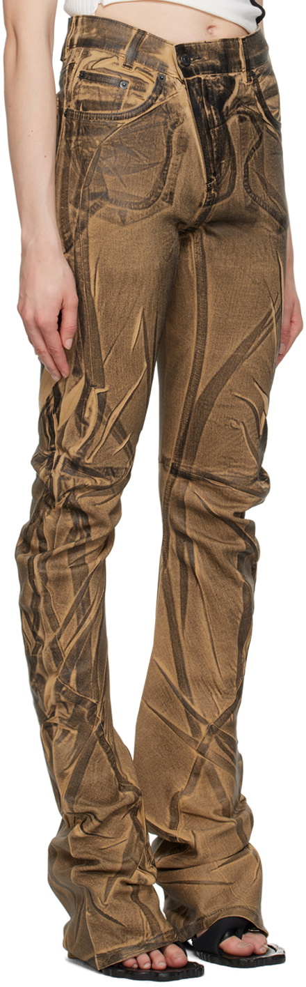 Ottolinger Brown Drape Jeans Ottolinger