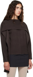 Belle Anna Brown Stream Top