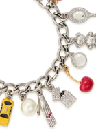 Marc Jacobs Trinket Charm Plated Brass Bracelet - Silver - One Size