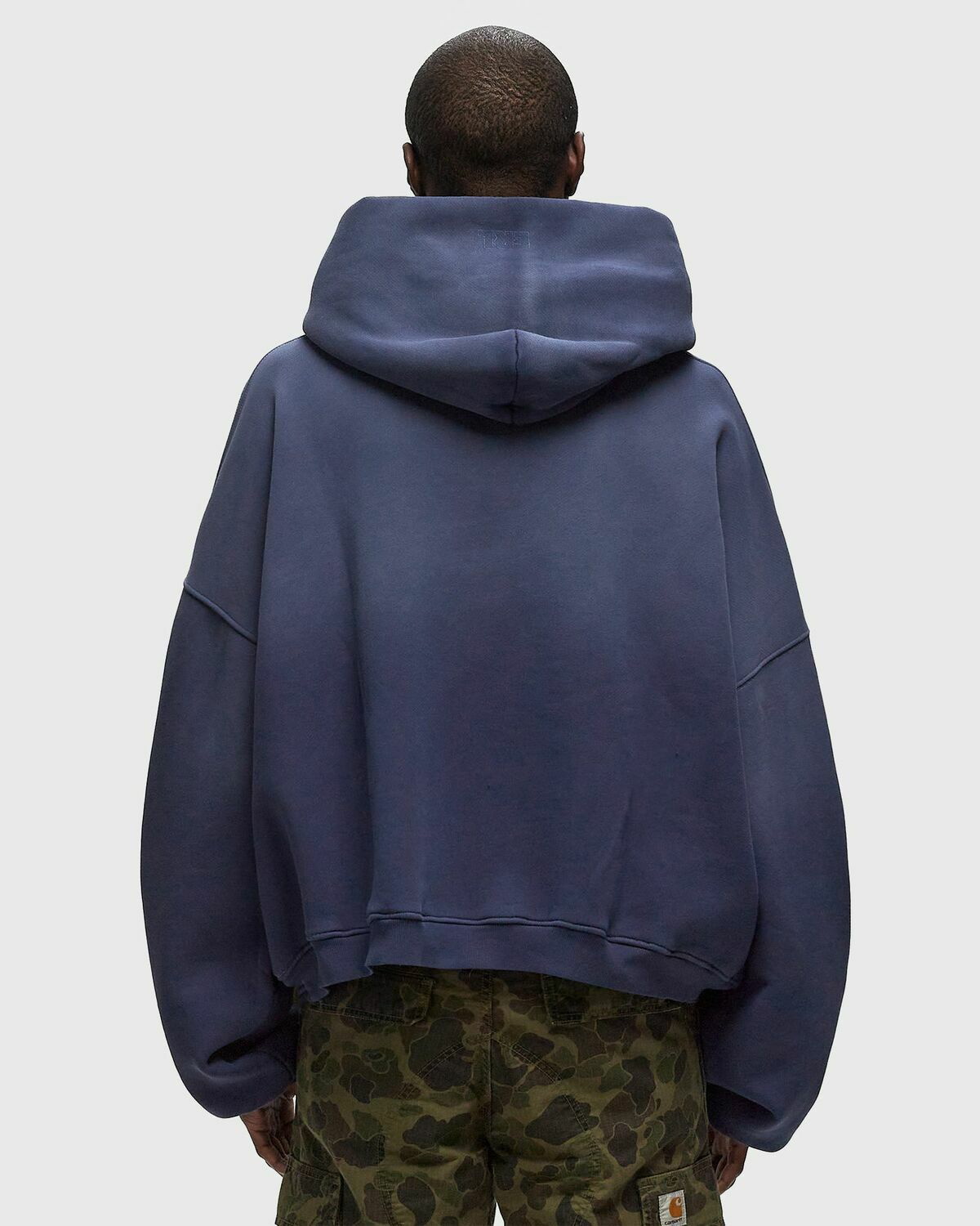 ERL California Hoodie フーディー パーカー M スウェット ERL CALIFORNIA HOODIE KNIT Blue Mens Hoody ERL