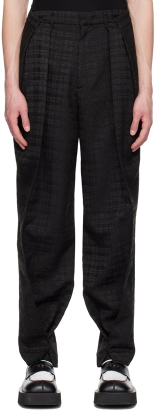 Photo: ADER error Black Pleated Trousers