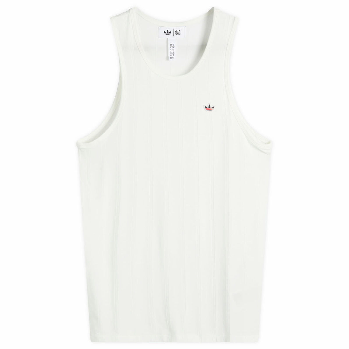 Adidas CLOT by EC Ribbed Tank in Core White