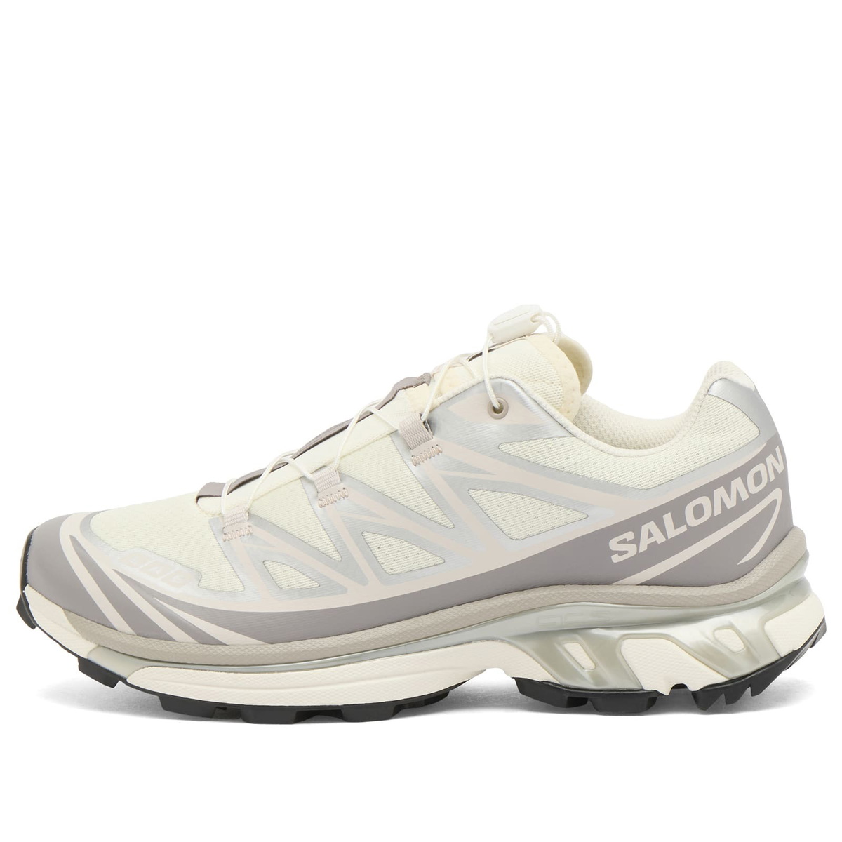 Salomon Women's XT-6 Sneaker in Vanilla Ice/Ftw Silver/Lilaca