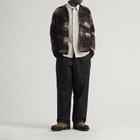 Universal Works Men's Cloud Camo Knit Cardigan in Brown