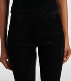 Stouls Carolyn mid-rise suede leggings
