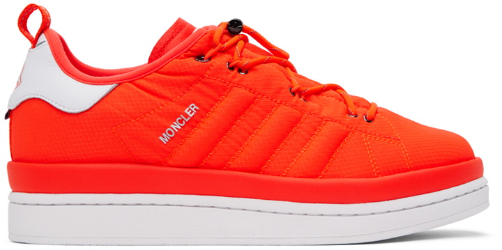 Photo: Moncler Genius Moncler x adidas Originals Orange Campus Sneakers