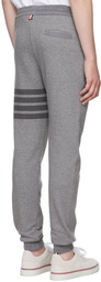 Thom Browne Gray 4-Bar Lounge Pants