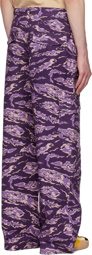 Acne Studios Purple Relaxed-Fit Cargo Pants