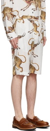 Endless Joy White Leopard Board Shorts