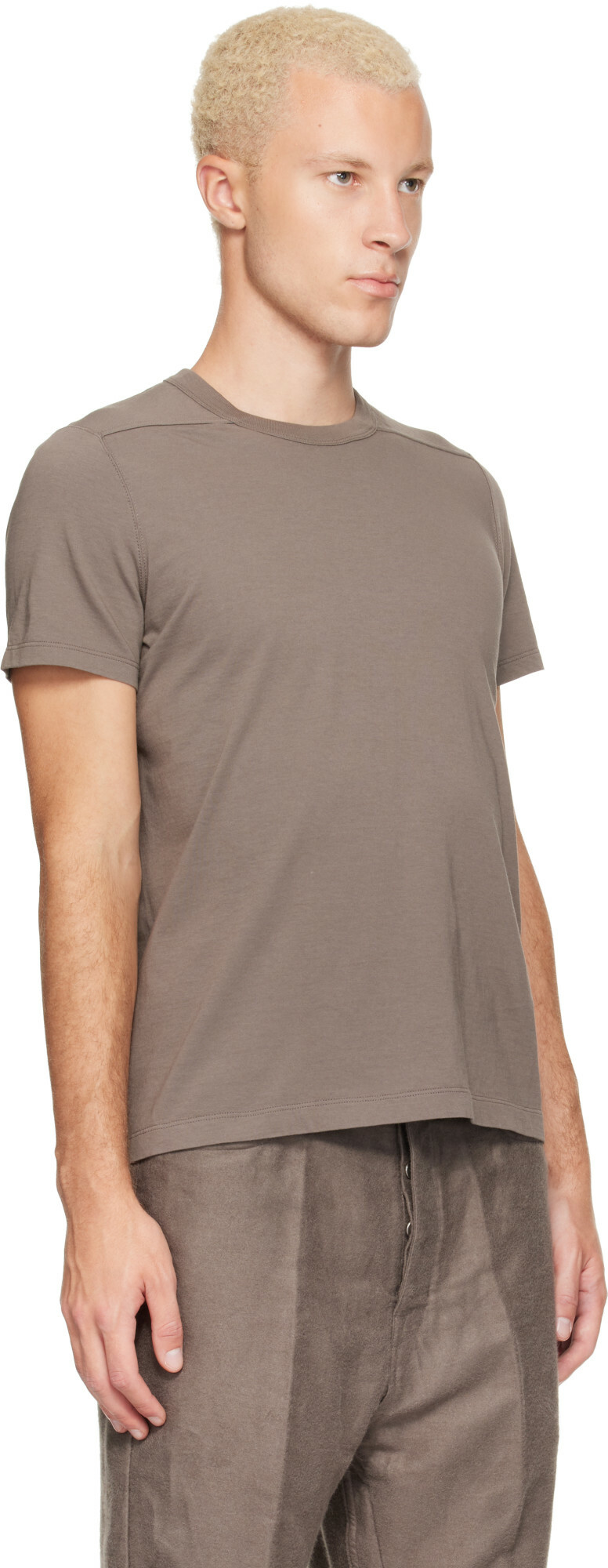 Rick Owens Taupe Tower Short Level T-Shirt