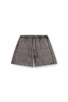 Diesel Swim shorts with faded houndstooth pattern - Swim shorts Mens in Grey