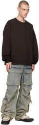 Juun.J Brown Charles Wilkin Edition Graphic Sweatshirt