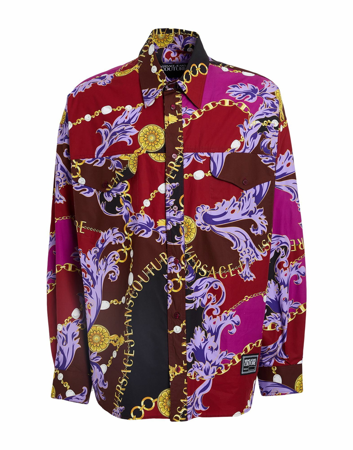 Versace Jeans Couture Mens Shirt Brick