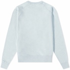 Maison Kitsuné Men's Double Monochrome Fox Head Sweater in Blue Haze Melange