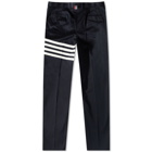 Thom Browne Men's Unconstructed Twill 4 Bar Chino in Navy