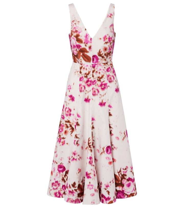 Photo: Erdem Floral cotton poplin cocktail dress
