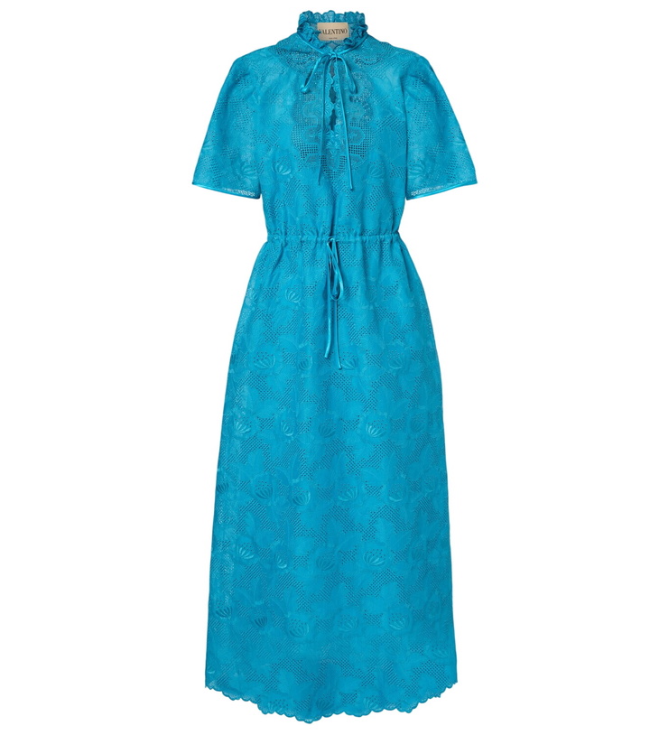 Photo: Valentino Cotton lace maxi dress