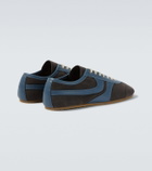 Dries Van Noten Leather-trimmed suede sneakers