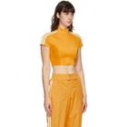 adidas Originals Yellow Paolina Russo Edition Crop T-Shirt