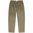 Folk Men's Twill Assembly Pant in Olive Brushed Twill